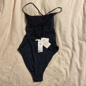 New with tags Roxy cross tie back one piece swim